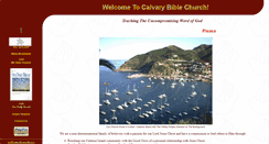 Desktop Screenshot of calvarybiblechurch.com
