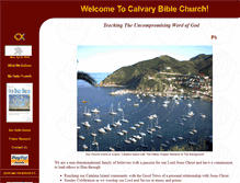 Tablet Screenshot of calvarybiblechurch.com